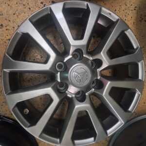 Size 18 Grey Offset Rims for Prado 150, Toyota Fortune, Toyota Hilux (4pcs)