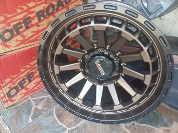 Size 17 Hyper Bronze Offset Rims for Toyota Prado 150, Toyota Fortune, Hilux Double Cab, Isuzu D-max (4pcs)
