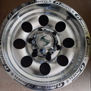 Size 14 Black Silver Matau Offset Rims(4pcs)