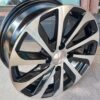 Size 14 Black Silver Offset Rims for Demio, Nissan Note, Probox (4pcs)