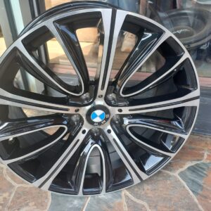 Size 19 Black Silver Offset Rims for BMW (4pcs)