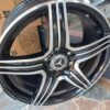 Size 17 Black Silver Offset Rims for Mercedes-Benz (4pcs)