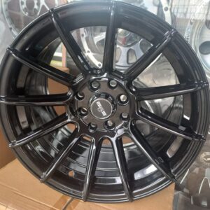 Size 15 Black Offset Rims for Axio, Probox, NZE, Demio, Nissan Note, Toyota Corolla (4pcs)