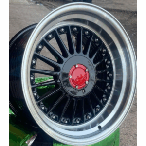 Size 17 Black Silver Offset Rims for MarkX, Skyline, HondaCRV, Subaru, Premio, Crown, RA4, Vanguard, HondaVezel (4pcs)