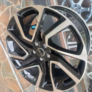 Size 21 Black Silver Offset Rims for Range Rover (4pcs)