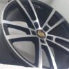 Size 22 Black Silver Offset Rims for Porches (4pcs)