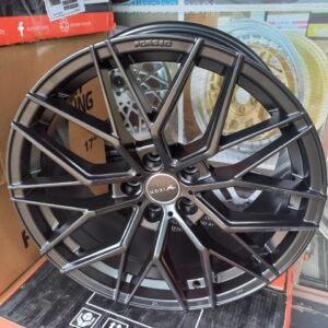 Size 18 Hyper Black Offset Rims for Audi, Mark X, Skyline, Honda CR-V (4pcs)