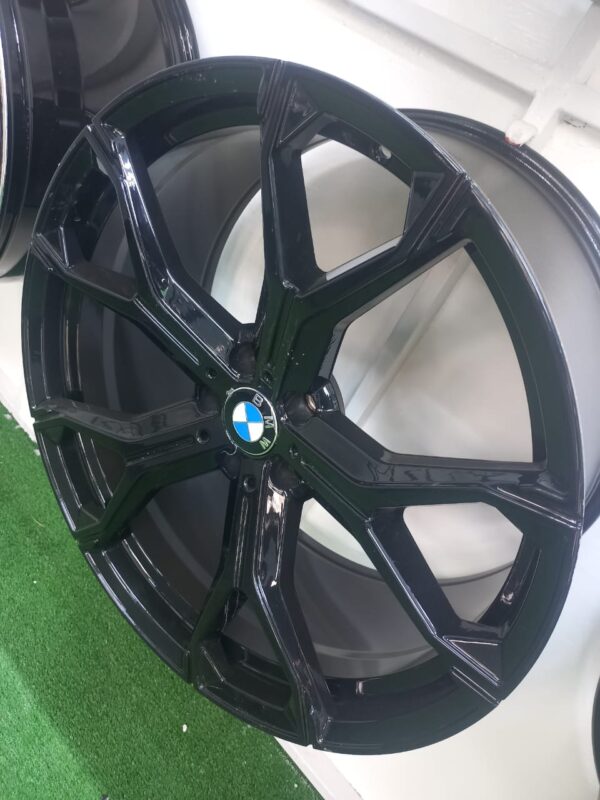 Size 22 Black Offset Rims for BMW X7, X6, X5 (4pcs)